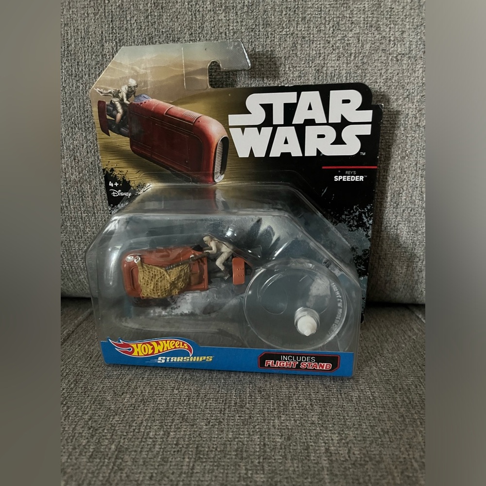 Star Wars Force Awakens Hot Wheels (2015) Rey's Speeder Starships Toy